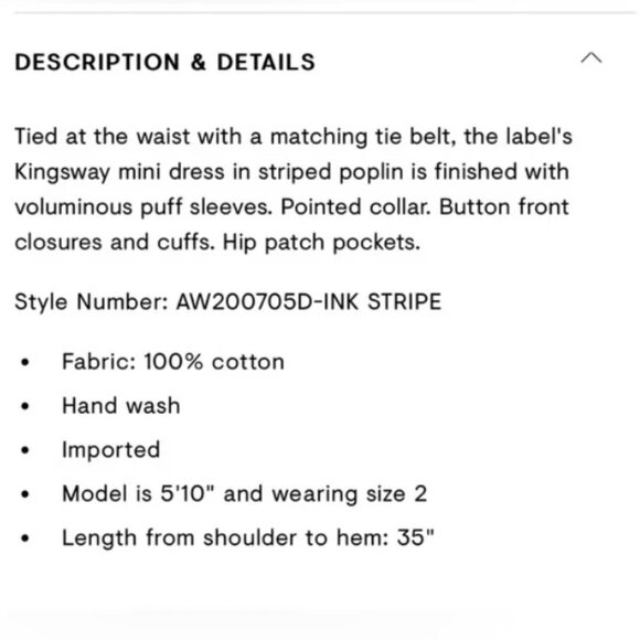 Acler Kingsway Collared Stripe Mini Dress - Picture 8 of 8